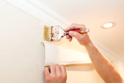 Pose de papier peint à Calce — revêtements muraux et toiles de verre